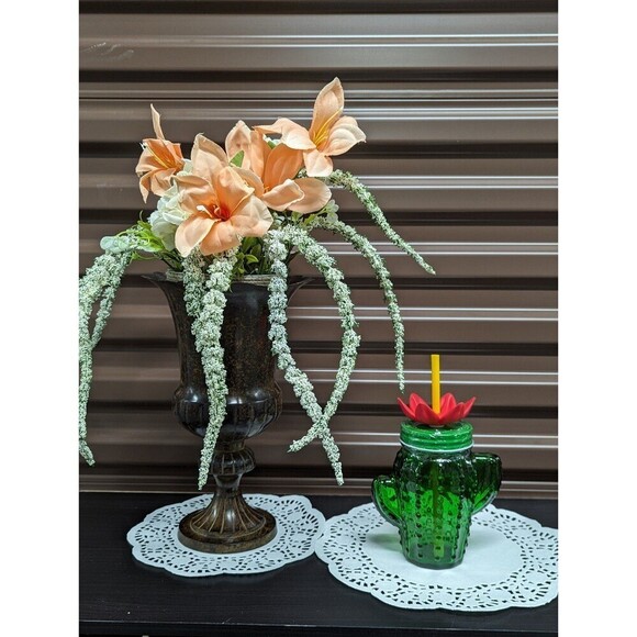 Cactus Margarita Bundle of Two 1- cactus tumbler 1- margarita glass - Picture 10 of 11